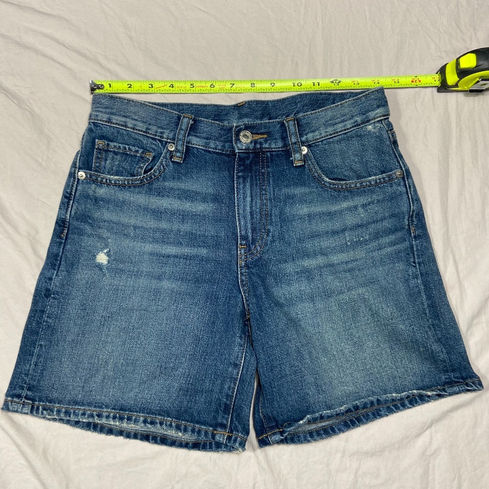 uniqlo denim shorts